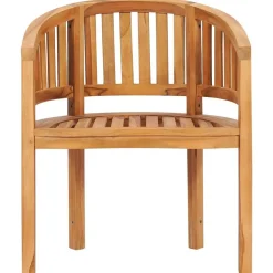 MAISON EXCLUSIVE - Chaise en forme de banane bois de teck solide