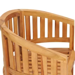 MAISON EXCLUSIVE - Chaise en forme de banane bois de teck solide