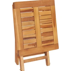 MAISON EXCLUSIVE - Chaise longue avec table et coussin bois de teck solide