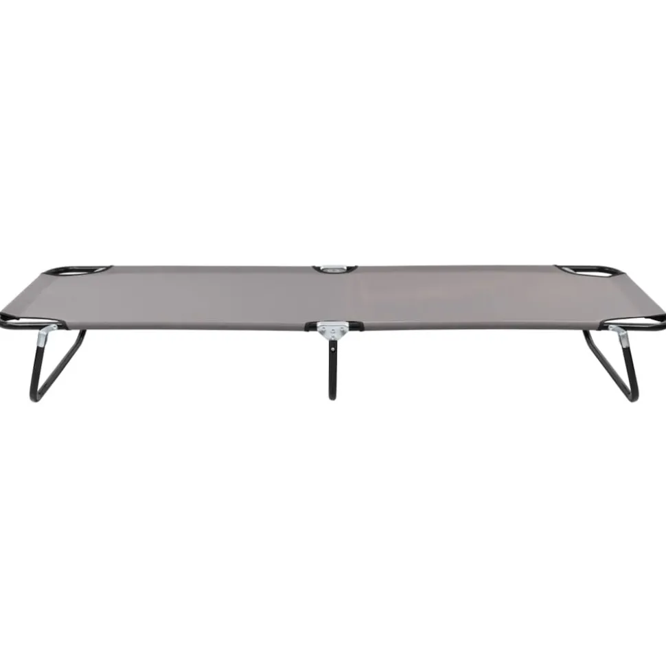 MAISON EXCLUSIVE - Chaise longue pliable gris acier