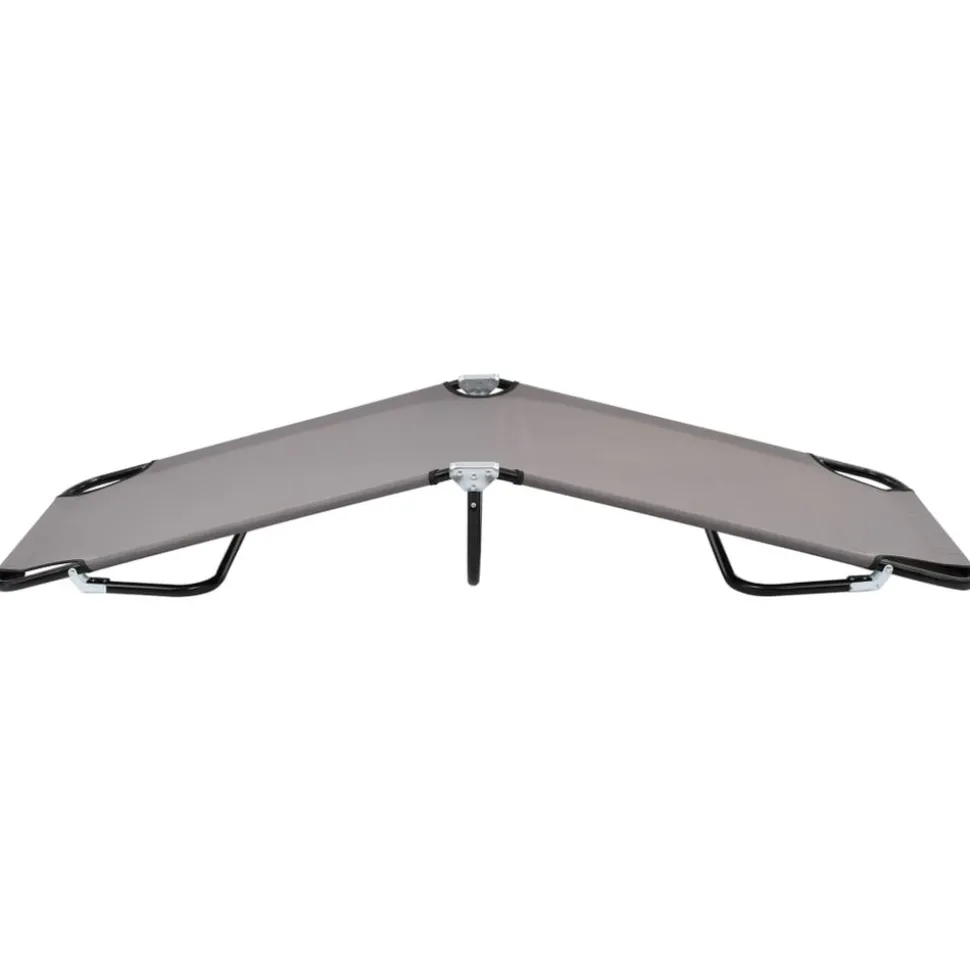MAISON EXCLUSIVE - Chaise longue pliable gris acier