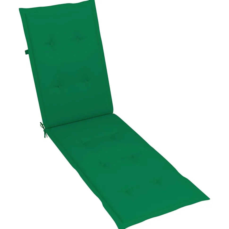 MAISON EXCLUSIVE - Chaise longue d'extérieur repose-pied et coussin acacia solide