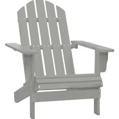 MAISON EXCLUSIVE - Chaise de jardin bois gris