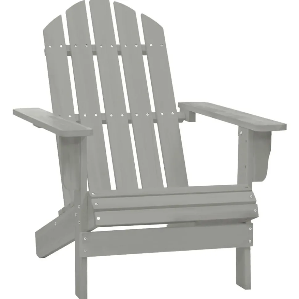 MAISON EXCLUSIVE - Chaise de jardin bois gris