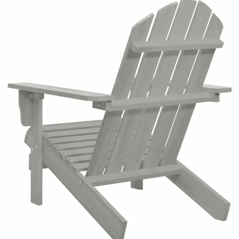 MAISON EXCLUSIVE - Chaise de jardin bois gris