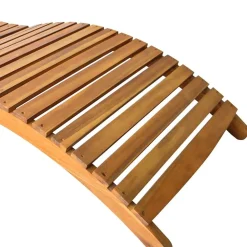 MAISON EXCLUSIVE - Chaise longue de jardin avec coussin bois d'acacia solide