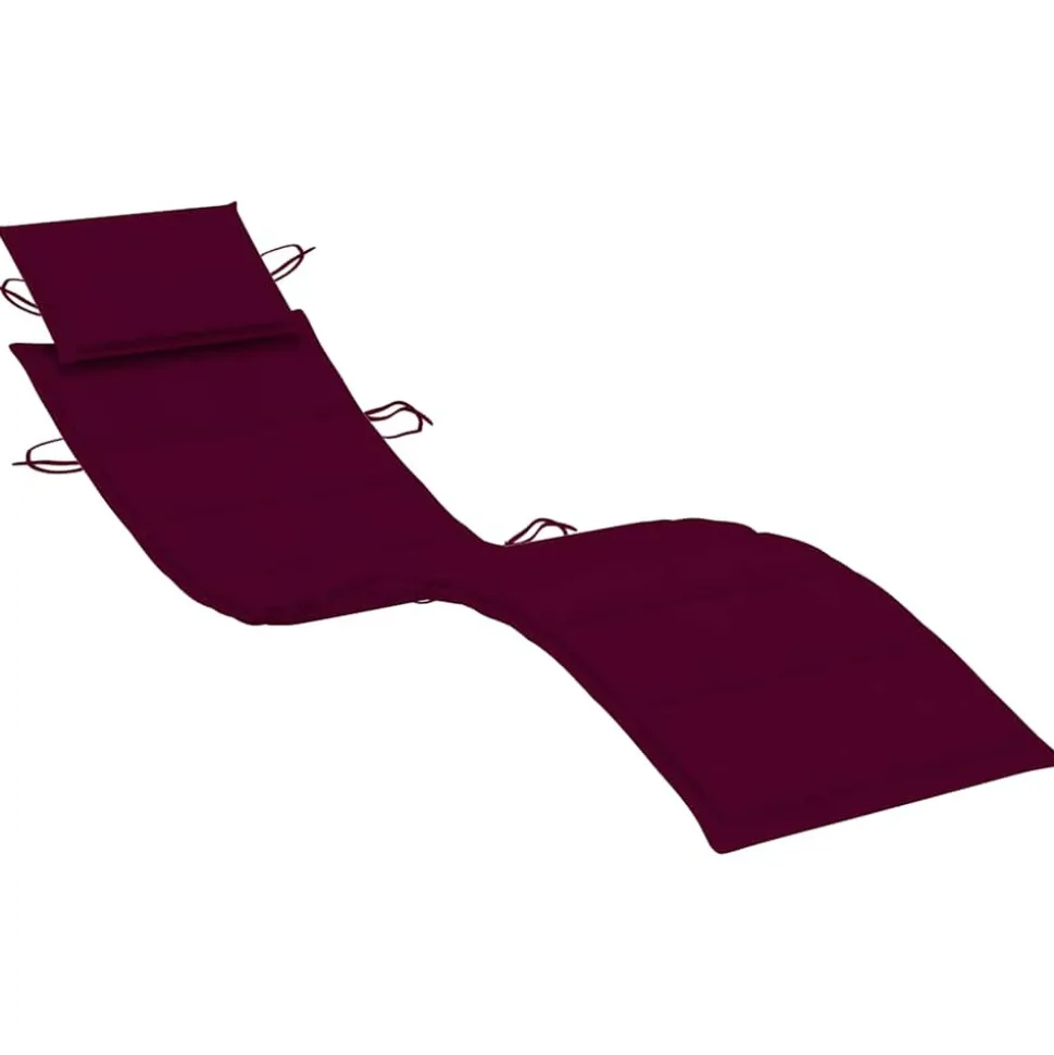 MAISON EXCLUSIVE - Chaise longue de jardin avec coussin bois d'acacia solide