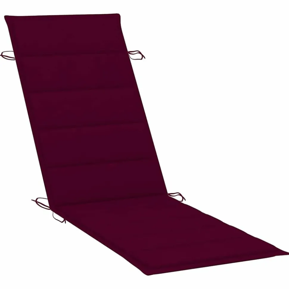 MAISON EXCLUSIVE - Chaise longue de jardin avec coussin bois d'acacia solide