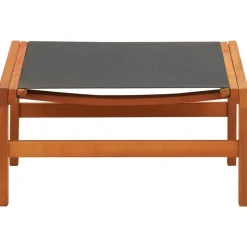 MAISON EXCLUSIVE - Chaise de jardin et repose-pied eucalyptus solide et textilène