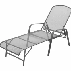 MAISON EXCLUSIVE - Chaise longue acier anthracite