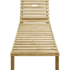 MAISON EXCLUSIVE - Chaise longue avec coussin anthracite bois de pin imprégné