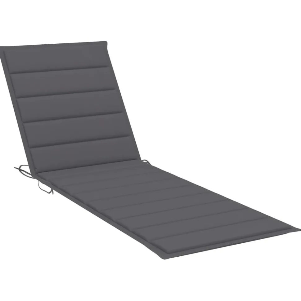 MAISON EXCLUSIVE - Chaise longue avec coussin anthracite bois de pin imprégné