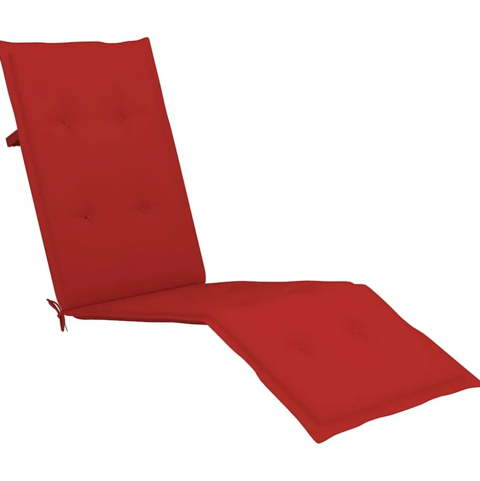 MAISON EXCLUSIVE - Chaise longue d'extérieur repose-pied et coussin acacia solide