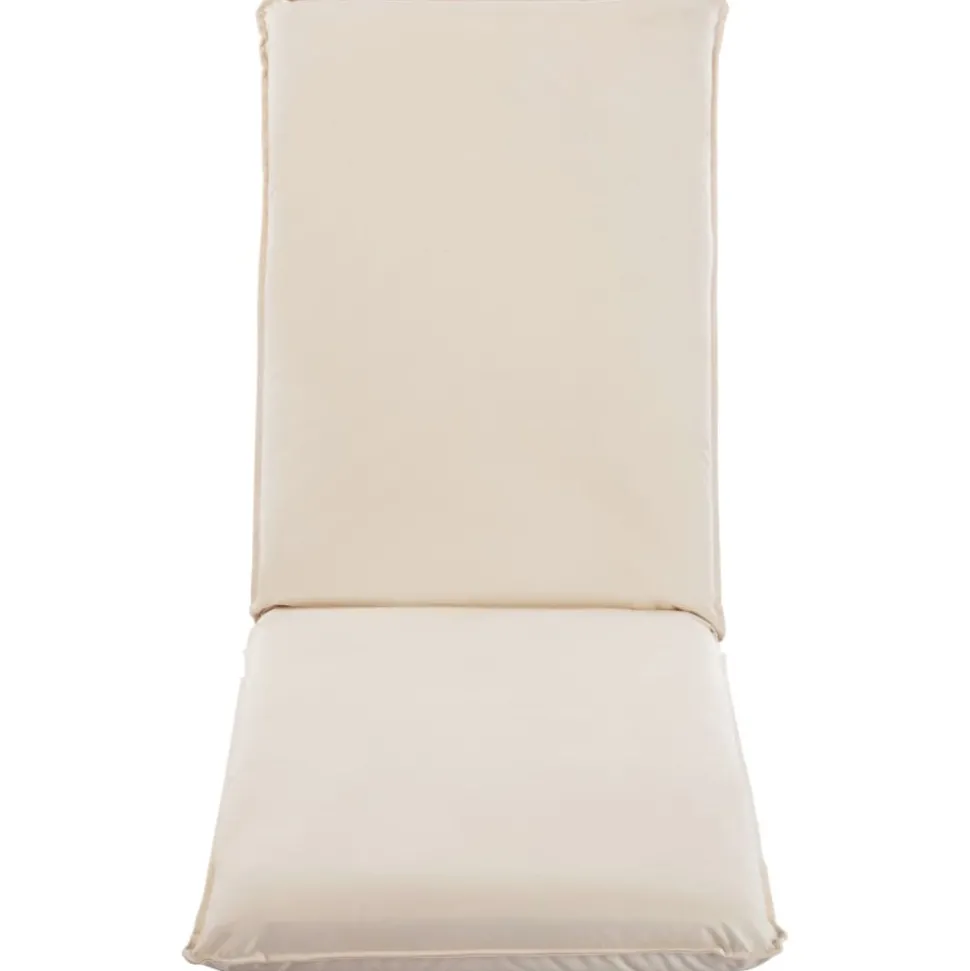 MAISON EXCLUSIVE - Chaise longue pliable tissu oxford blanc crème