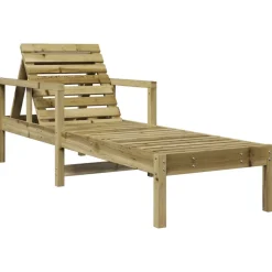 MAISON EXCLUSIVE - Chaise longue 199,5x62x55 cm bois de pin imprégné