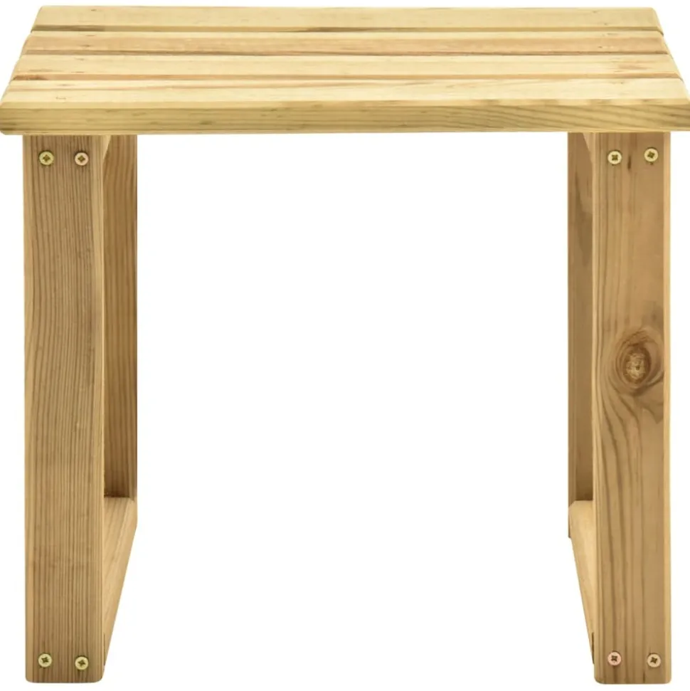 MAISON EXCLUSIVE - Chaise longue de jardin avec table et coussin pin imprégné