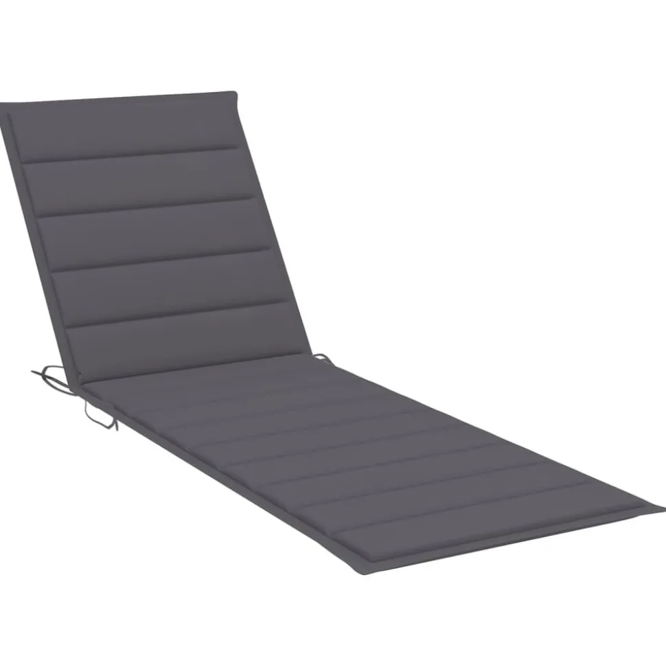 MAISON EXCLUSIVE - Chaise longue avec coussin bois d'acacia solide