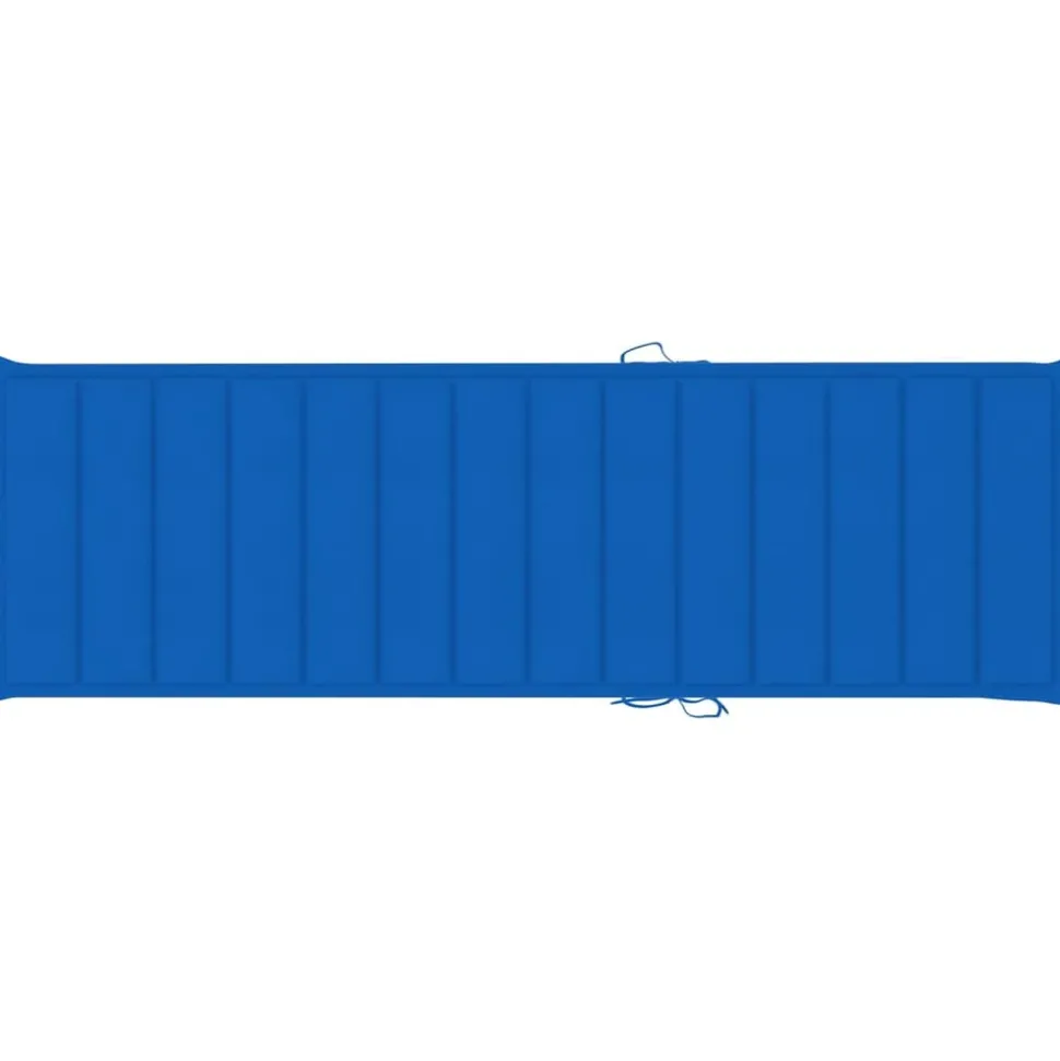 MAISON EXCLUSIVE - Chaise longue double et coussins bleu royal pin imprégné