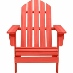 MAISON EXCLUSIVE - Chaise de jardin adirondack bois de sapin massif rouge