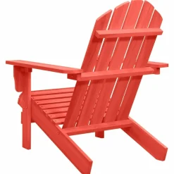 MAISON EXCLUSIVE - Chaise de jardin adirondack bois de sapin massif rouge