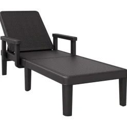 MAISON EXCLUSIVE - Chaise longue réglable en hauteur à 4 positions polypropylène