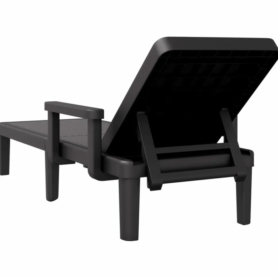 MAISON EXCLUSIVE - Chaise longue réglable en hauteur à 4 positions polypropylène