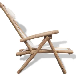 MAISON EXCLUSIVE - Chaise de terrasse d'extérieur bambou