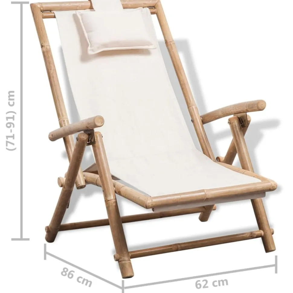 MAISON EXCLUSIVE - Chaise de terrasse d'extérieur bambou