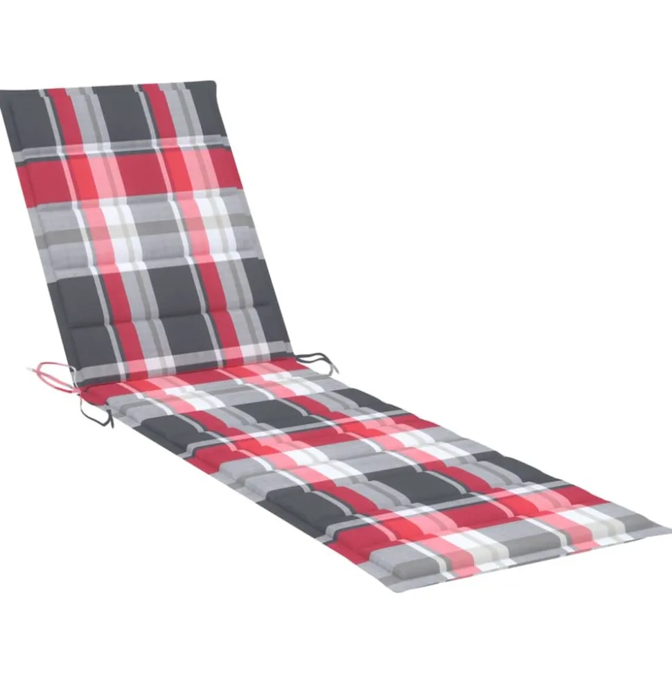 MAISON EXCLUSIVE - Chaise longue avec table et coussin bois de teck solide