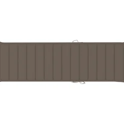 MAISON EXCLUSIVE - Chaise longue avec coussin taupe bois de pin imprégné