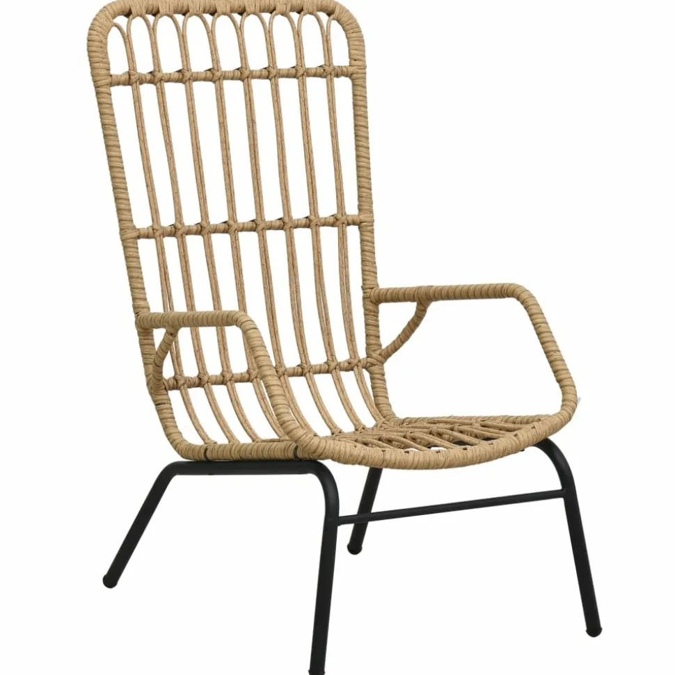 MAISON EXCLUSIVE - Chaise de jardin résine tressée marron clair