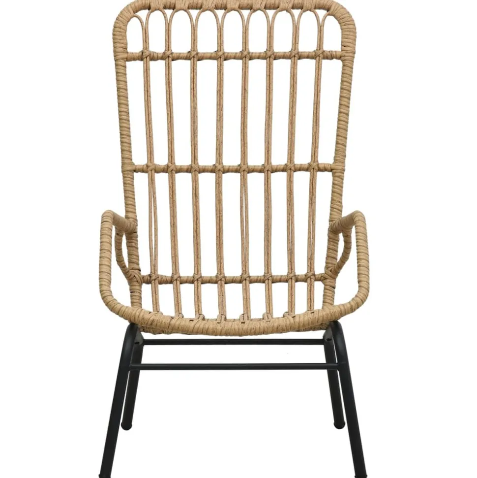 MAISON EXCLUSIVE - Chaise de jardin résine tressée marron clair