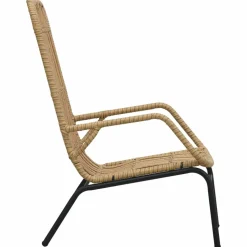MAISON EXCLUSIVE - Chaise de jardin résine tressée marron clair