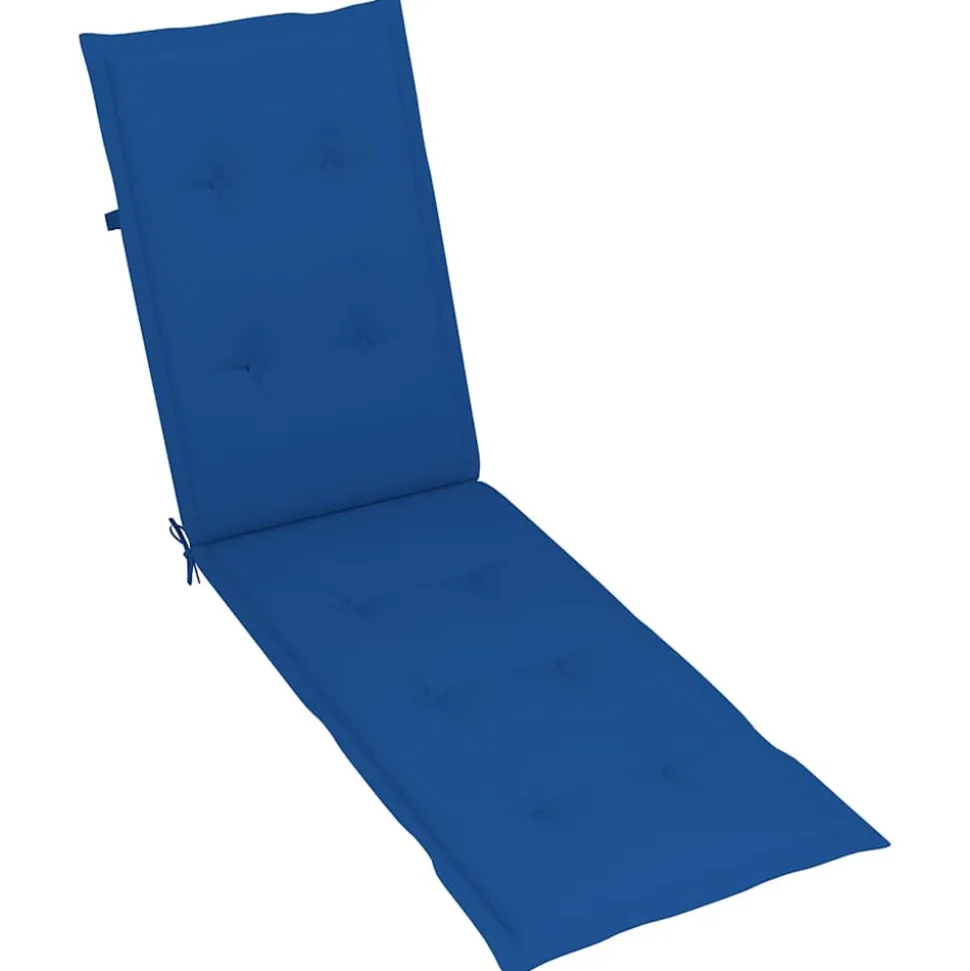MAISON EXCLUSIVE - Chaise longue d'extérieur repose-pied et coussin acacia solide