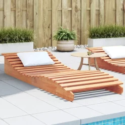 MAISON EXCLUSIVE - Chaise longue cire marron 205x80x31,5 cm bois massif de pin