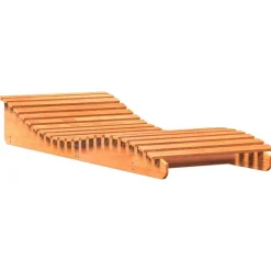 MAISON EXCLUSIVE - Chaise longue cire marron 205x80x31,5 cm bois massif de pin