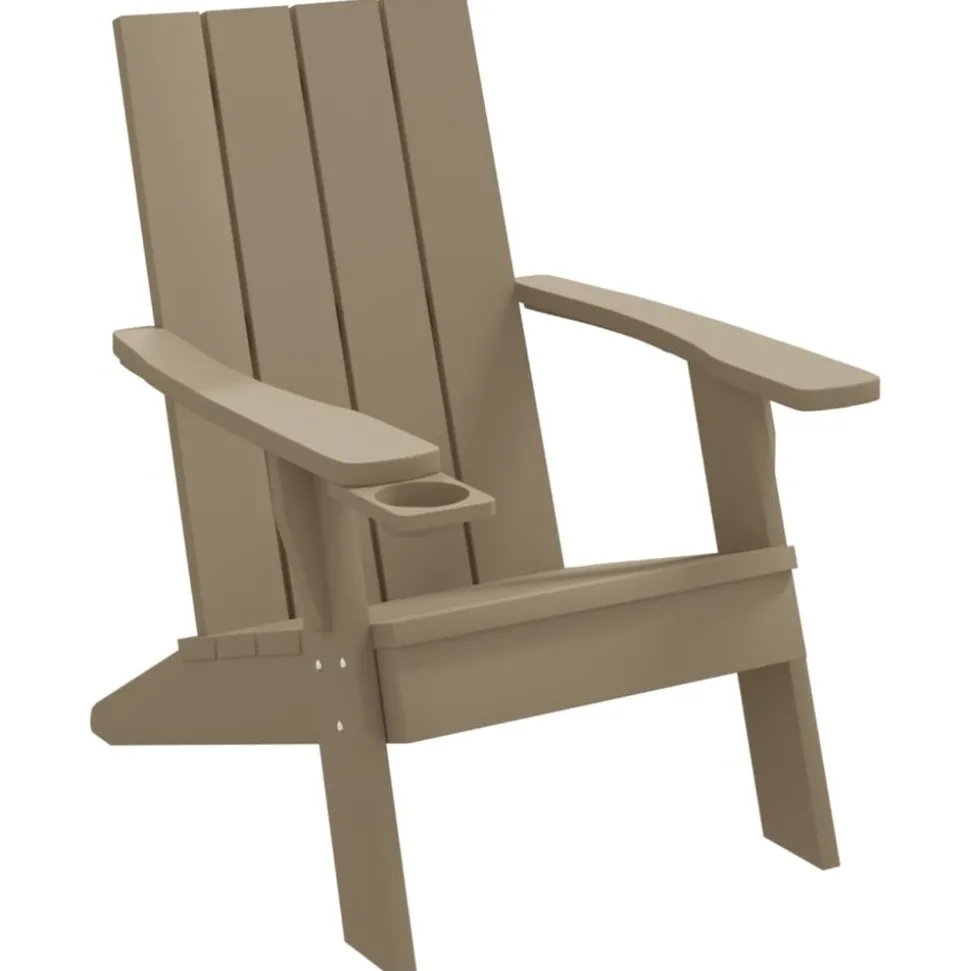 MAISON EXCLUSIVE - Chaise de jardin adirondack marron clair 75x88,5x89,5 cm pp