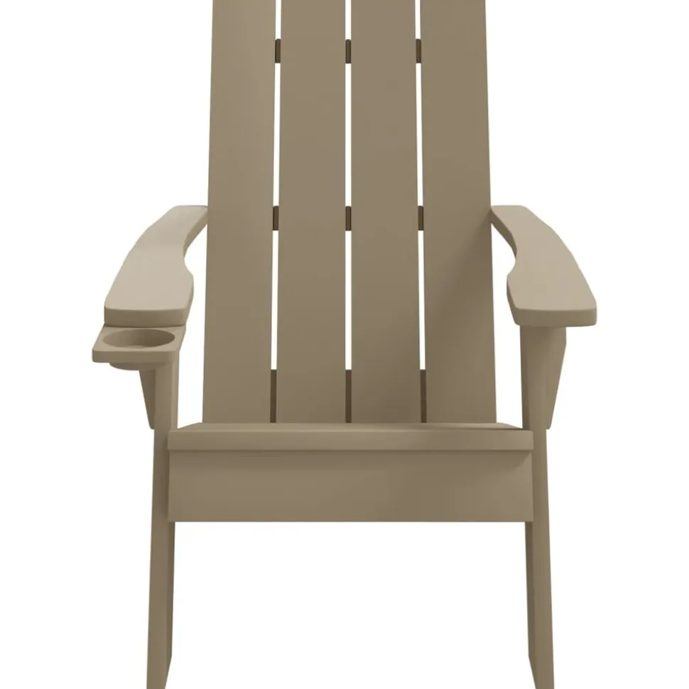 MAISON EXCLUSIVE - Chaise de jardin adirondack marron clair 75x88,5x89,5 cm pp