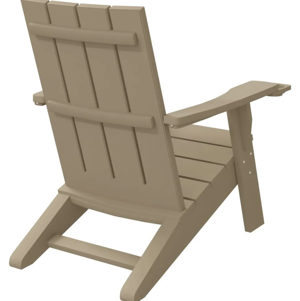 MAISON EXCLUSIVE - Chaise de jardin adirondack marron clair 75x88,5x89,5 cm pp