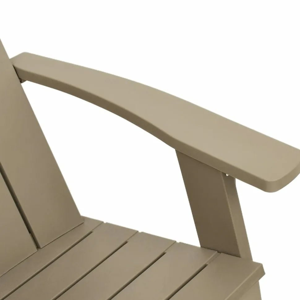 MAISON EXCLUSIVE - Chaise de jardin adirondack marron clair 75x88,5x89,5 cm pp