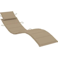 MAISON EXCLUSIVE - Chaise longue de jardin avec table et coussin bois d'acacia