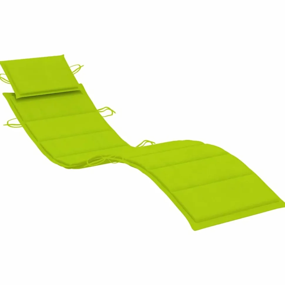 MAISON EXCLUSIVE - Chaise longue de jardin avec coussin bois d'acacia solide
