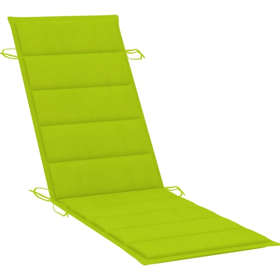 MAISON EXCLUSIVE - Chaise longue de jardin avec coussin bois d'acacia solide