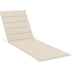 MAISON EXCLUSIVE - Chaise longue avec coussin bois d'acacia solide