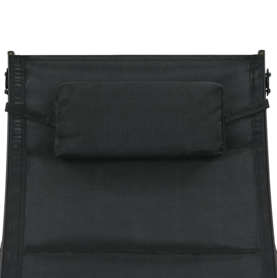 MAISON EXCLUSIVE - Chaise longue résine tressée et textilène marron