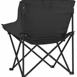 MAISON EXCLUSIVE - Chaise de camping avec poche pliable lot de 2 noir