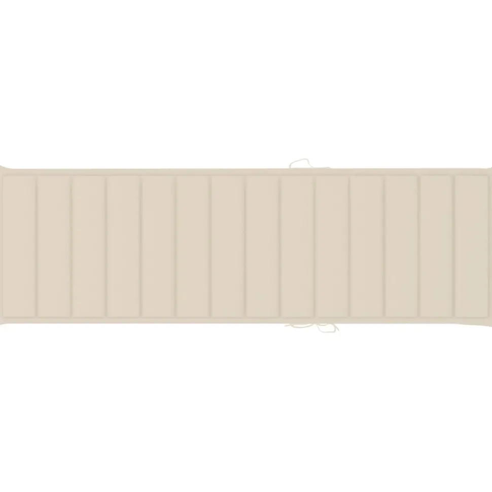 MAISON EXCLUSIVE - Chaise longue double et coussins crème bois de pin imprégné
