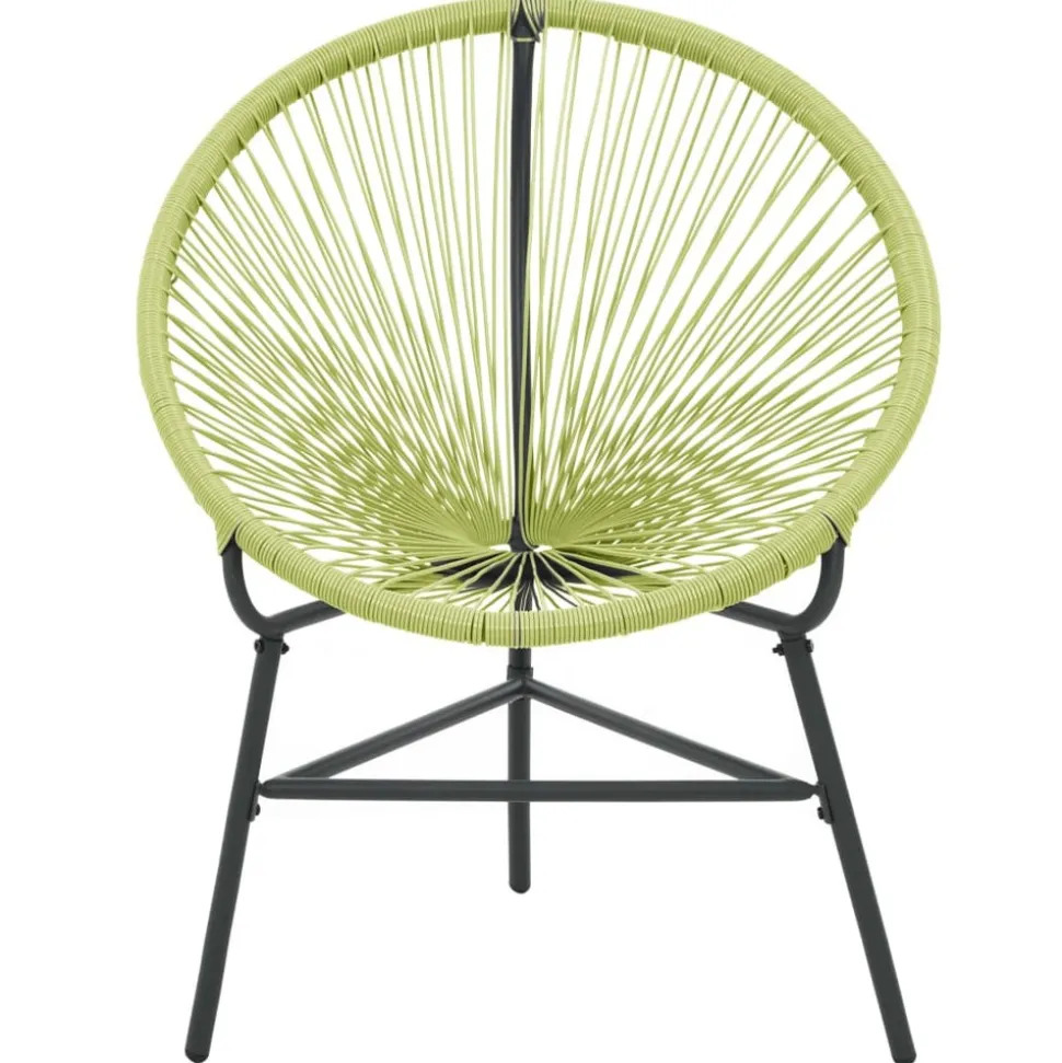 MAISON EXCLUSIVE - Chaise de jardin acapulco résine tressée vert