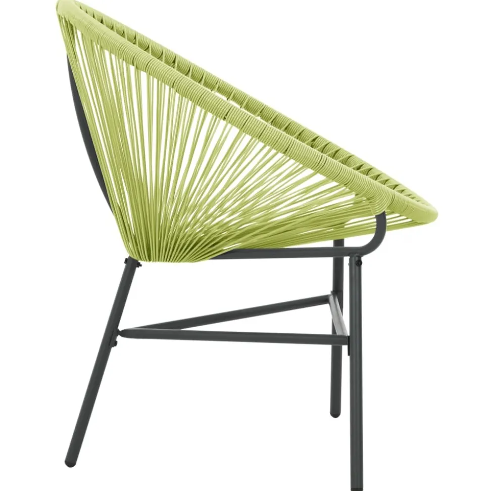 MAISON EXCLUSIVE - Chaise de jardin acapulco résine tressée vert