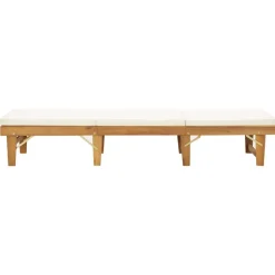 MAISON EXCLUSIVE - Chaise longue pliante avec coussin bois d'acacia solide